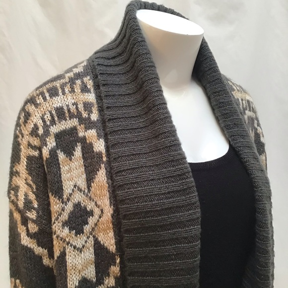 🆕NWOT Tribal Jacquard Overpiece Open Cardigan - Picture 14 of 16